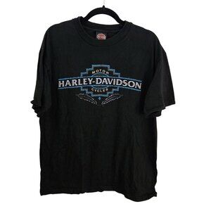 Harley Davidson Salt Lake City Utah Graphic Tee Shirt 100% Cotton Size L